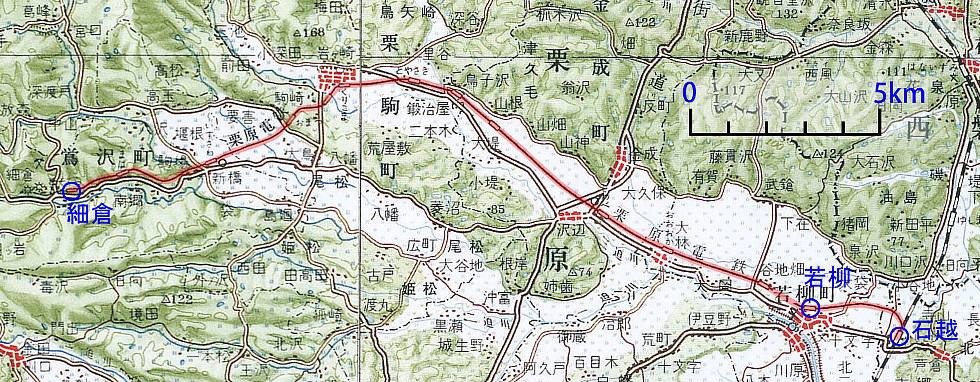 栗原電鉄の地図